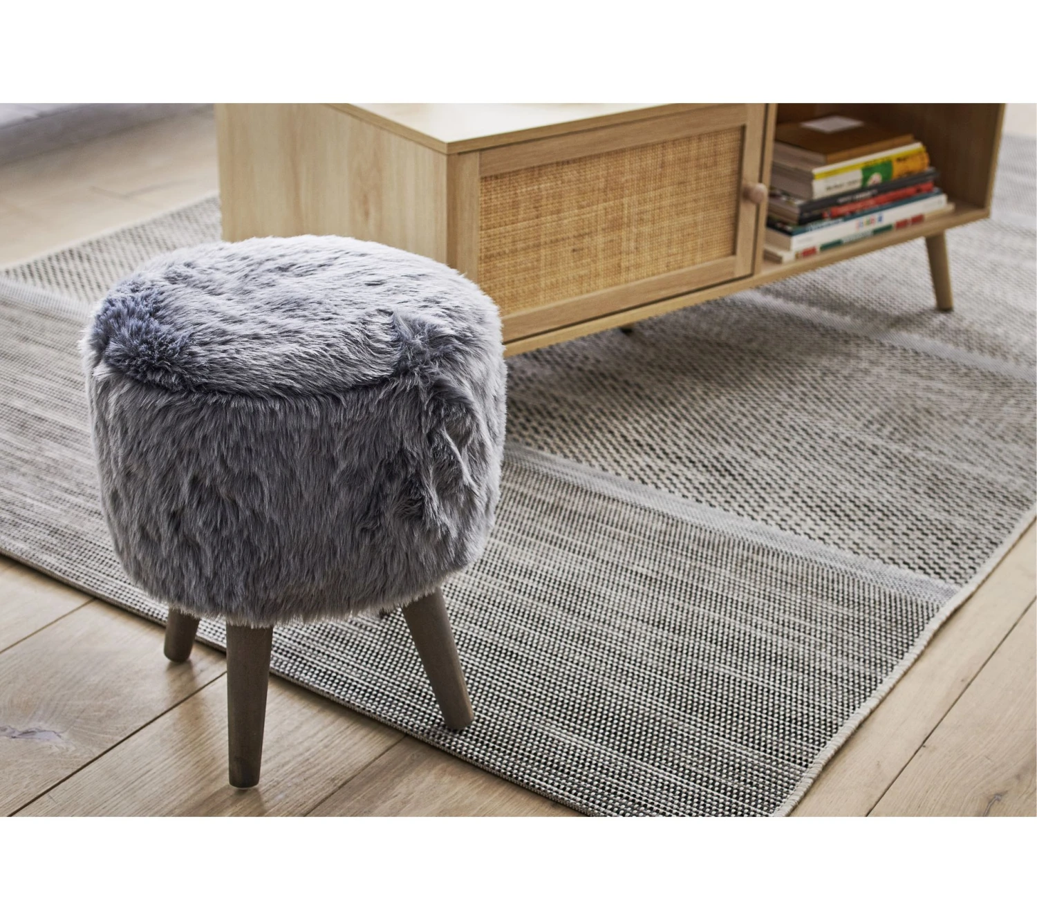 Bon marché ❤️ LINEA NATURA Pouf Ø 30 cm SNOW Gris ⌛ 7 Bon marché ❤️ LINEA NATURA Pouf Ø 30 cm SNOW Gris ⌛ – Image 5