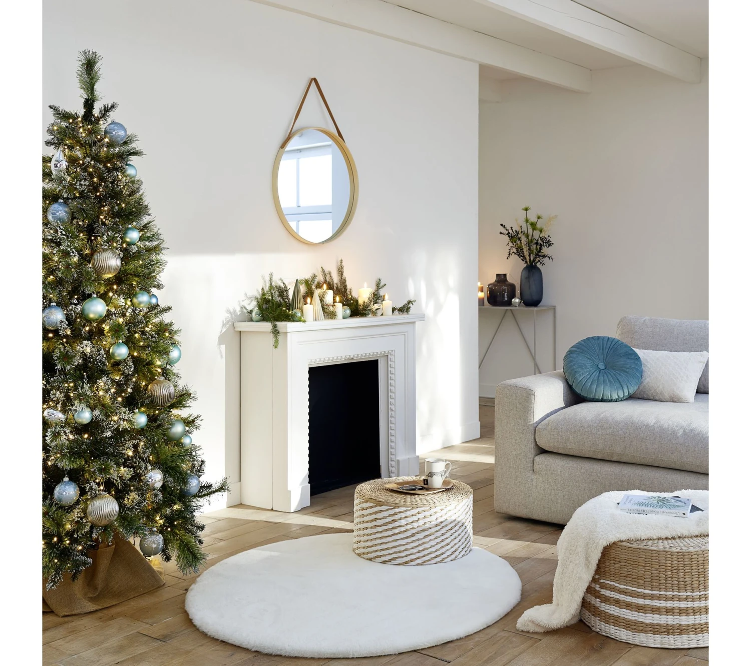 Acheter 👍 LINEA NATURA Tapis rond Ø 120 cm JACOB blanc ⌛ 9 Acheter 👍 LINEA NATURA Tapis rond Ø 120 cm JACOB blanc ⌛ – Image 7