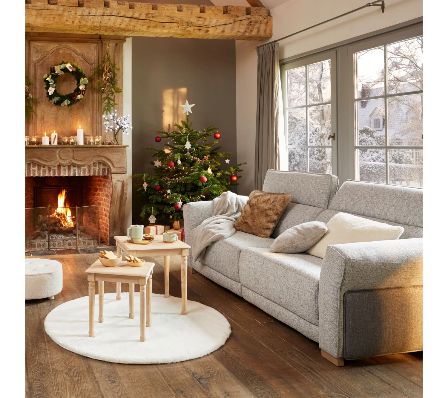 Acheter 👍 LINEA NATURA Tapis rond Ø 120 cm JACOB blanc ⌛ 11 Acheter 👍 LINEA NATURA Tapis rond Ø 120 cm JACOB blanc ⌛ – Image 9