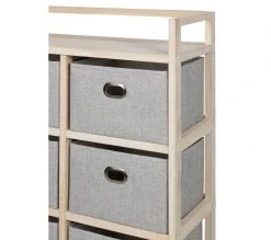 Le moins cher 😀 LINEA NATURA Commode 6 tiroirs LANA naturel/gris 😉 -Linea Natura Soldes Boutique 2099901446954 D