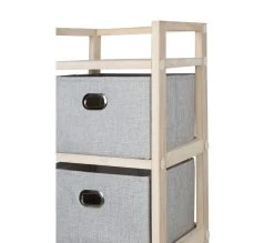 Promo 🤩 LINEA NATURA Tour 4 tiroirs LANA naturel/gris 😉 -Linea Natura Soldes Boutique 2099901446961 D