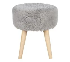 Sortie 💯 LINEA NATURA Pouf H. 40 cm JACOB Gris 👏