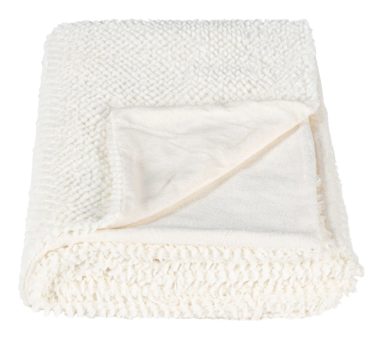 Coupon 😍 LINEA NATURA Plaid 130x170 cm BLANC NATURE Blanc ❤️ 5 Coupon 😍 LINEA NATURA Plaid 130x170 cm BLANC NATURE Blanc ❤️ – Image 3