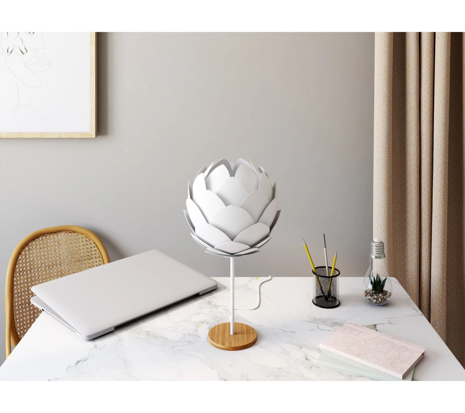 Coupon 😀 LINEA NATURA Lampe à poser H. 45 cm LOTUS Blanc ⌛ 3 Coupon 😀 LINEA NATURA Lampe à poser H. 45 cm LOTUS Blanc ⌛