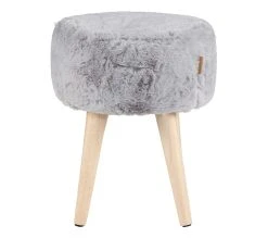 Meilleur prix 😉 LINEA NATURA Pouf H. 40 cm JACOB Gris 🤩