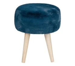 Meilleure vente 😉 LINEA NATURA Pouf H. 40 cm JACOB Bleu ✔️