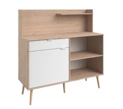 Top 10 👏 LINEA NATURA Buffet bas 1 porte 1 tiroir OLGA décor imitation chêne 😍 -Linea Natura Soldes Boutique 3170720613877 Q