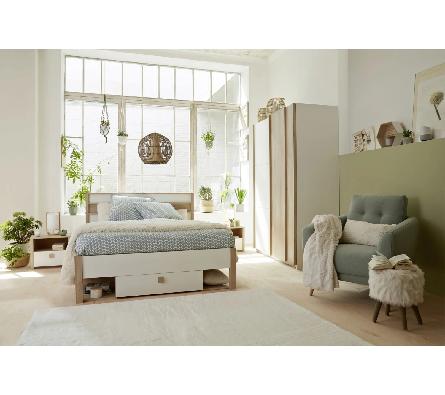 Nouveau ⌛ LINEA NATURA Lit 140x190 cm HEVA imitation chêne et blanc 🛒 11 Nouveau ⌛ LINEA NATURA Lit 140x190 cm HEVA imitation chêne et blanc 🛒 – Image 10