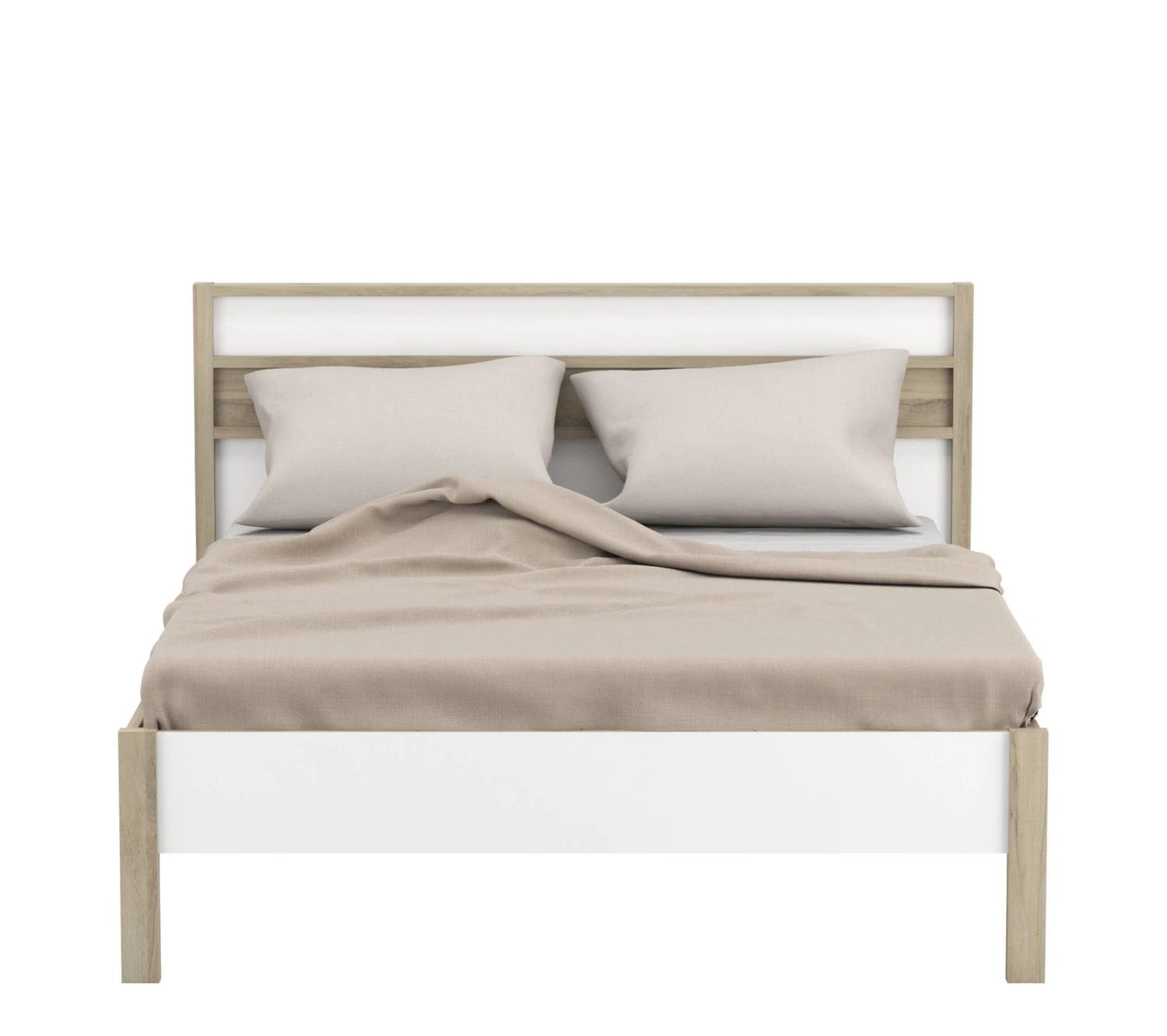 Nouveau ⌛ LINEA NATURA Lit 140x190 cm HEVA imitation chêne et blanc 🛒 3 Nouveau ⌛ LINEA NATURA Lit 140x190 cm HEVA imitation chêne et blanc 🛒 – Image 2