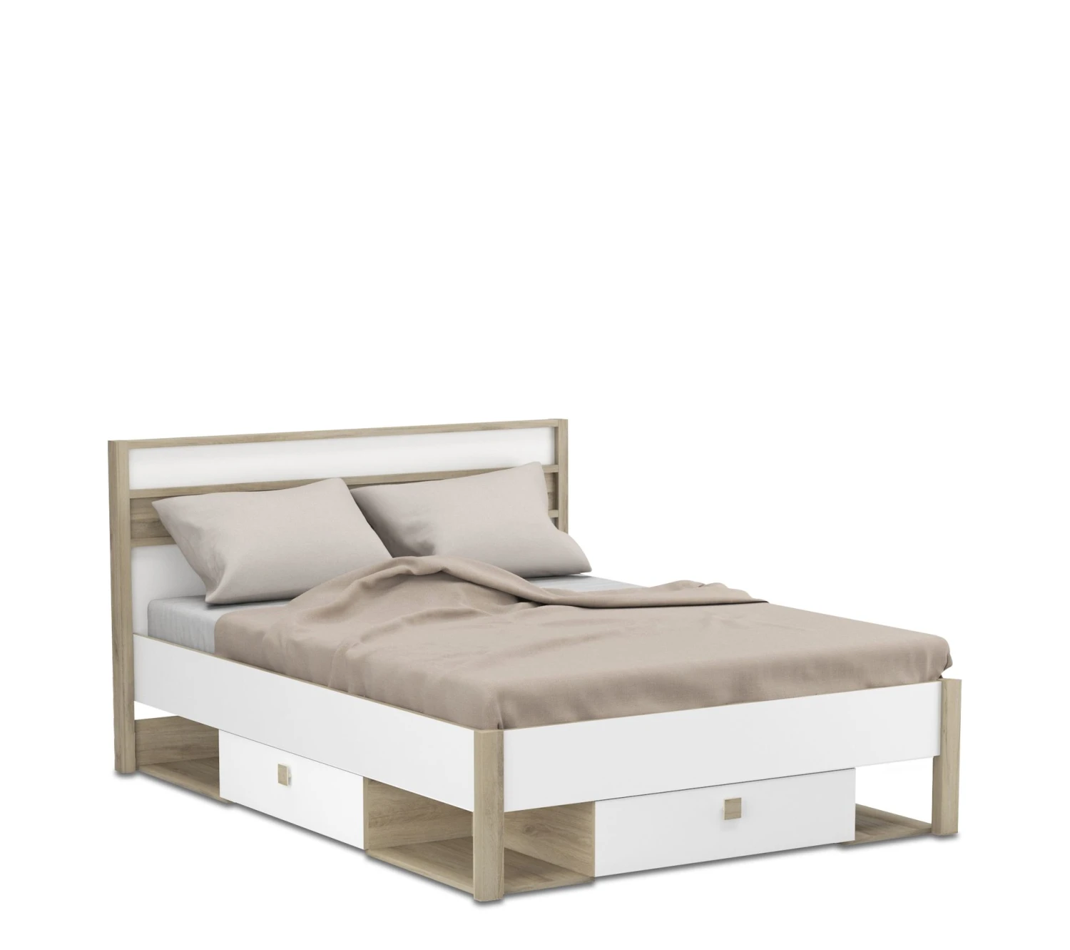 Nouveau ⌛ LINEA NATURA Lit 140x190 cm HEVA imitation chêne et blanc 🛒 8 Nouveau ⌛ LINEA NATURA Lit 140x190 cm HEVA imitation chêne et blanc 🛒 – Image 7