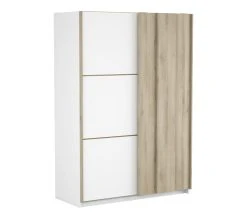 De gros 👏 LINEA NATURA Armoire 2 portes coulissantes L.140 cm HEVA imitation chêne et blanc 🌟 13 De gros 👏 LINEA NATURA Armoire 2 portes coulissantes L.140 cm HEVA imitation chêne et blanc 🌟 -Linea Natura Soldes Boutique 3397701861113 Q