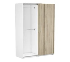 De gros 👏 LINEA NATURA Armoire 2 portes coulissantes L.140 cm HEVA imitation chêne et blanc 🌟 15 De gros 👏 LINEA NATURA Armoire 2 portes coulissantes L.140 cm HEVA imitation chêne et blanc 🌟 -Linea Natura Soldes Boutique 3397701861113 Z2