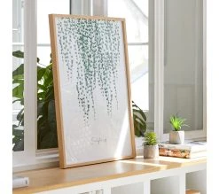 Budget ⌛ LINEA NATURA Image 50x70 cm EUCALYPTUS Blanc / Vert / Naturel ✨