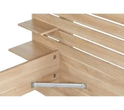 Meilleure affaire ⌛ LINEA NATURA Lit 140x190 cm avec tablettes réversibles ESCALE imitation chêne 💯 -Linea Natura Soldes Boutique 3480940293699 A