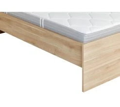 Meilleure affaire ⌛ LINEA NATURA Lit 140x190 cm avec tablettes réversibles ESCALE imitation chêne 💯 -Linea Natura Soldes Boutique 3480940293699 D