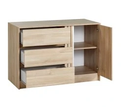 Nouveau 😀 LINEA NATURA Commode 3 tiroirs 1 porte ESCALE imitation chêne ✨ 14 Nouveau 😀 LINEA NATURA Commode 3 tiroirs 1 porte ESCALE imitation chêne ✨ -Linea Natura Soldes Boutique 3480940293729 VO