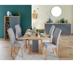 Remise ✔️ LINEA NATURA Chaise tissu AGATHE gris ✨ -Linea Natura Soldes Boutique 3877000686636 AMB9 260987