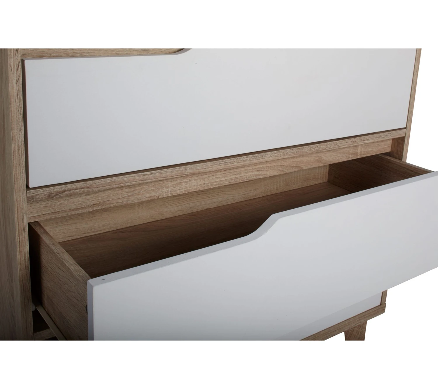 Tout neuf ⭐ LINEA NATURA Commode 3 tiroirs Nordic imitation chêne et blanc ⭐ 8 Tout neuf ⭐ LINEA NATURA Commode 3 tiroirs Nordic imitation chêne et blanc ⭐ – Image 6