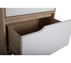 Meilleur prix 💯 LINEA NATURA Chiffonnier 5 tiroirs Nordic imitation chêne et blanc 👏 -Linea Natura Soldes Boutique 4894223196147 Z2