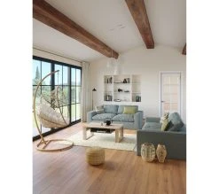 Budget ⭐ LINEA NATURA Canapé 3 places plume FEATHER tissu aqua 👏