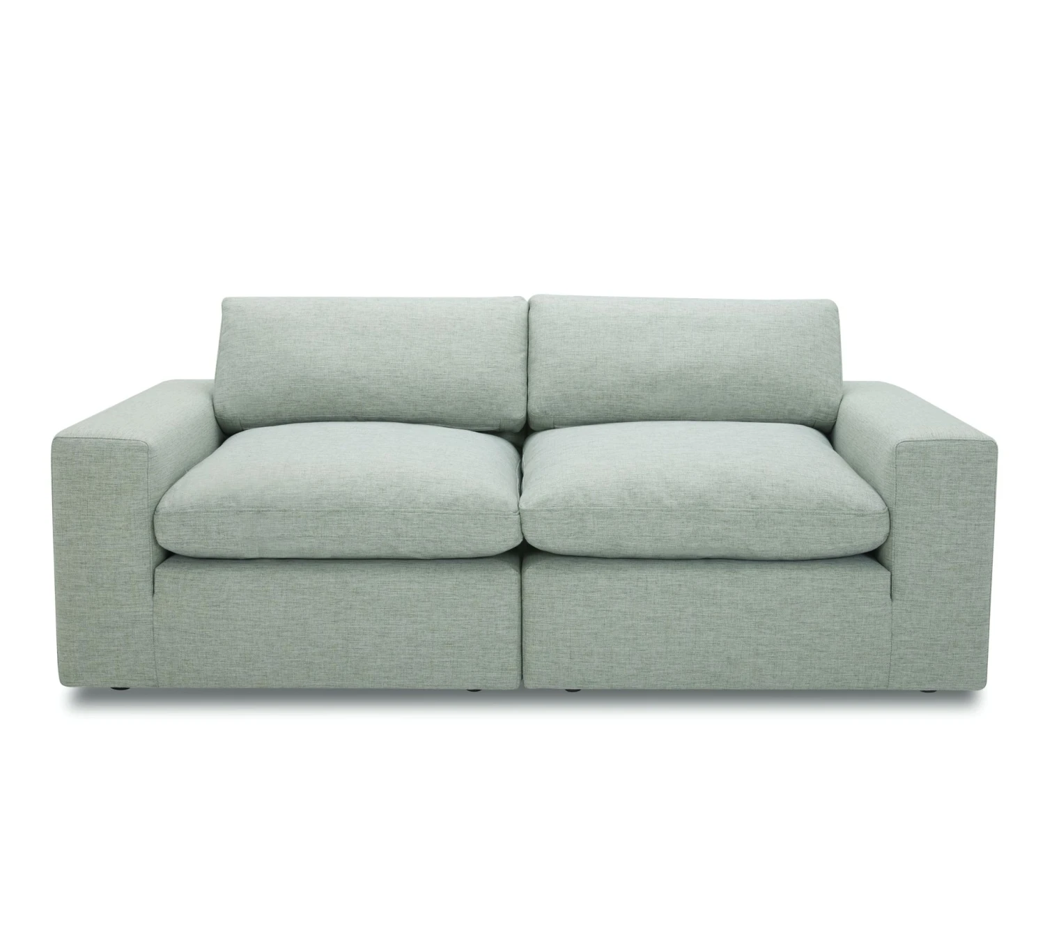 Tout neuf 😉 LINEA NATURA Canapé 3 places plumes FEATHER tissu vert deau 😉 5 Tout neuf 😉 LINEA NATURA Canapé 3 places plumes FEATHER tissu vert deau 😉 – Image 3