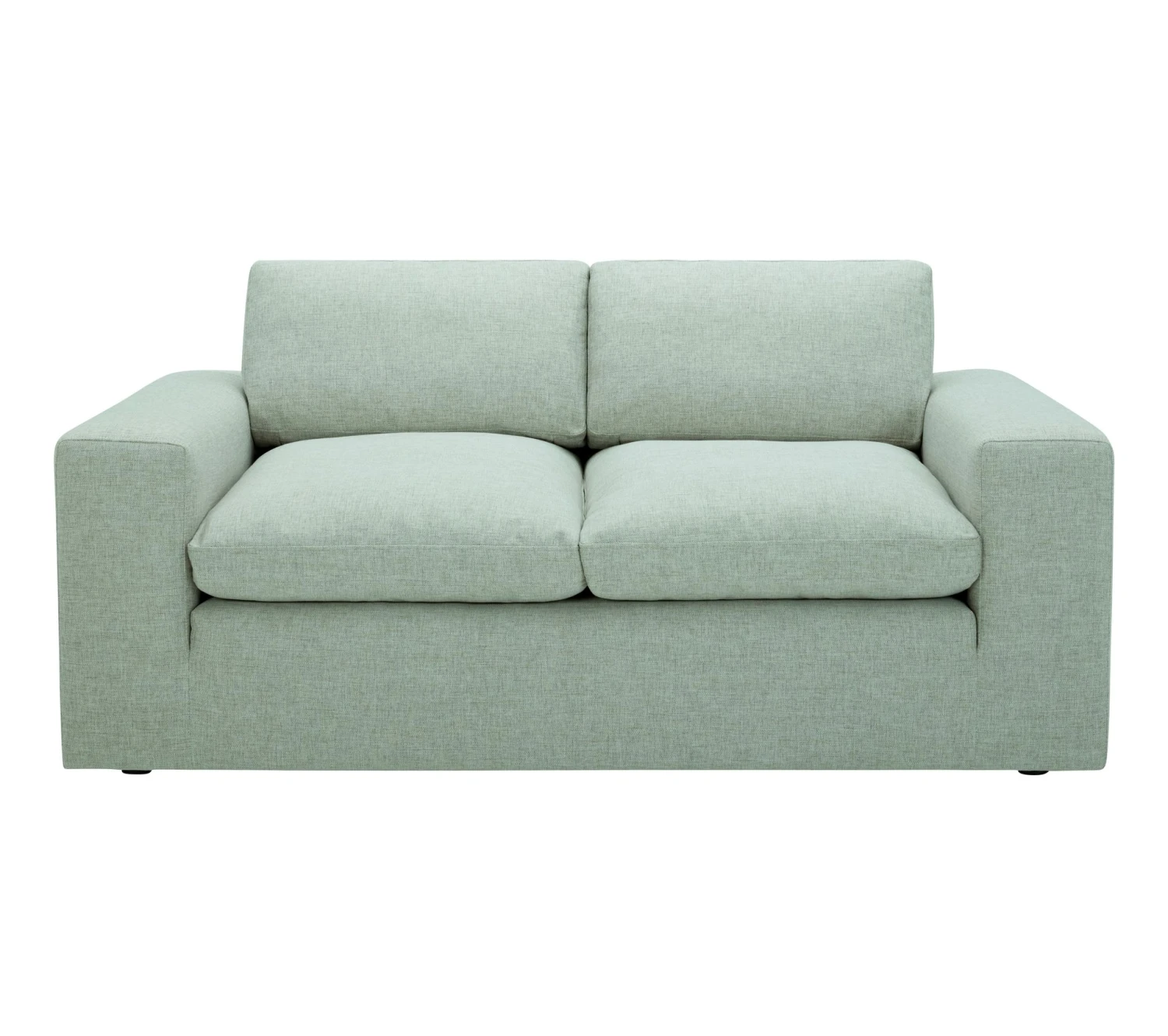 De gros 😉 LINEA NATURA Canapé 2 places plumes FEATHER tissu vert deau ✨ 4 De gros 😉 LINEA NATURA Canapé 2 places plumes FEATHER tissu vert deau ✨ – Image 2