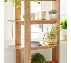 Meilleur prix ✨ LINEA NATURA Bibliothèque TOKYO Imitation chêne 🌟