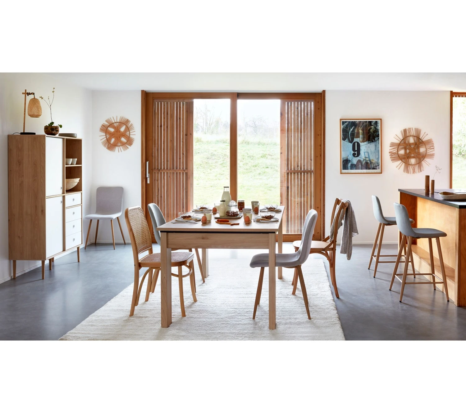 Vente flash 👍 LINEA NATURA Chaise OKO cannage naturel ✨