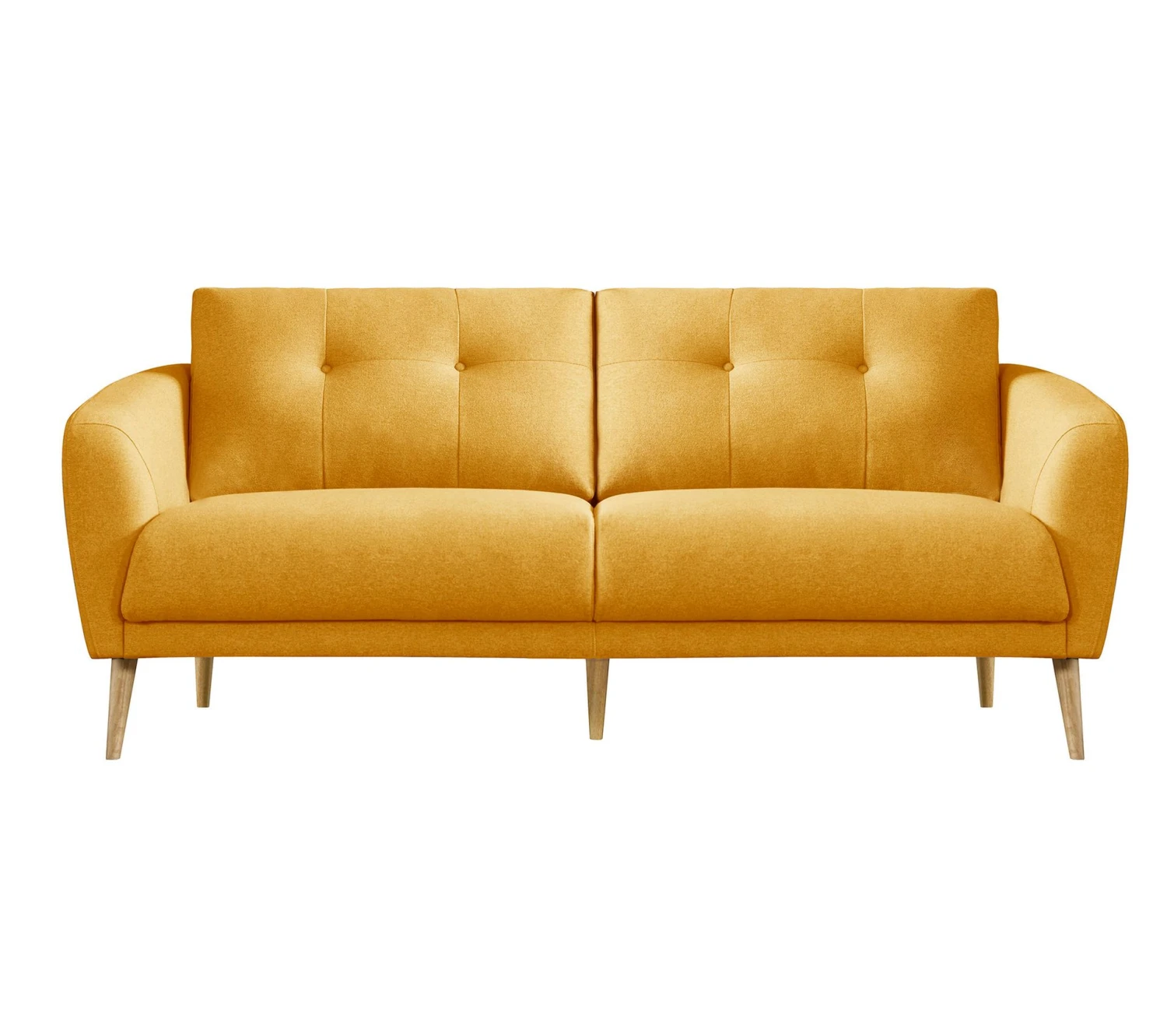 Vente flash ⌛ LINEA NATURA Canapé 3 places ZOE II tissu jaune ✨ 4 Vente flash ⌛ LINEA NATURA Canapé 3 places ZOE II tissu jaune ✨ – Image 2