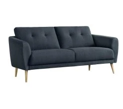 Acheter ❤️ LINEA NATURA Canapé fixe 2 places ZOE II tissu bleu foncé 🎉 -Linea Natura Soldes Boutique 4894223228541 Q