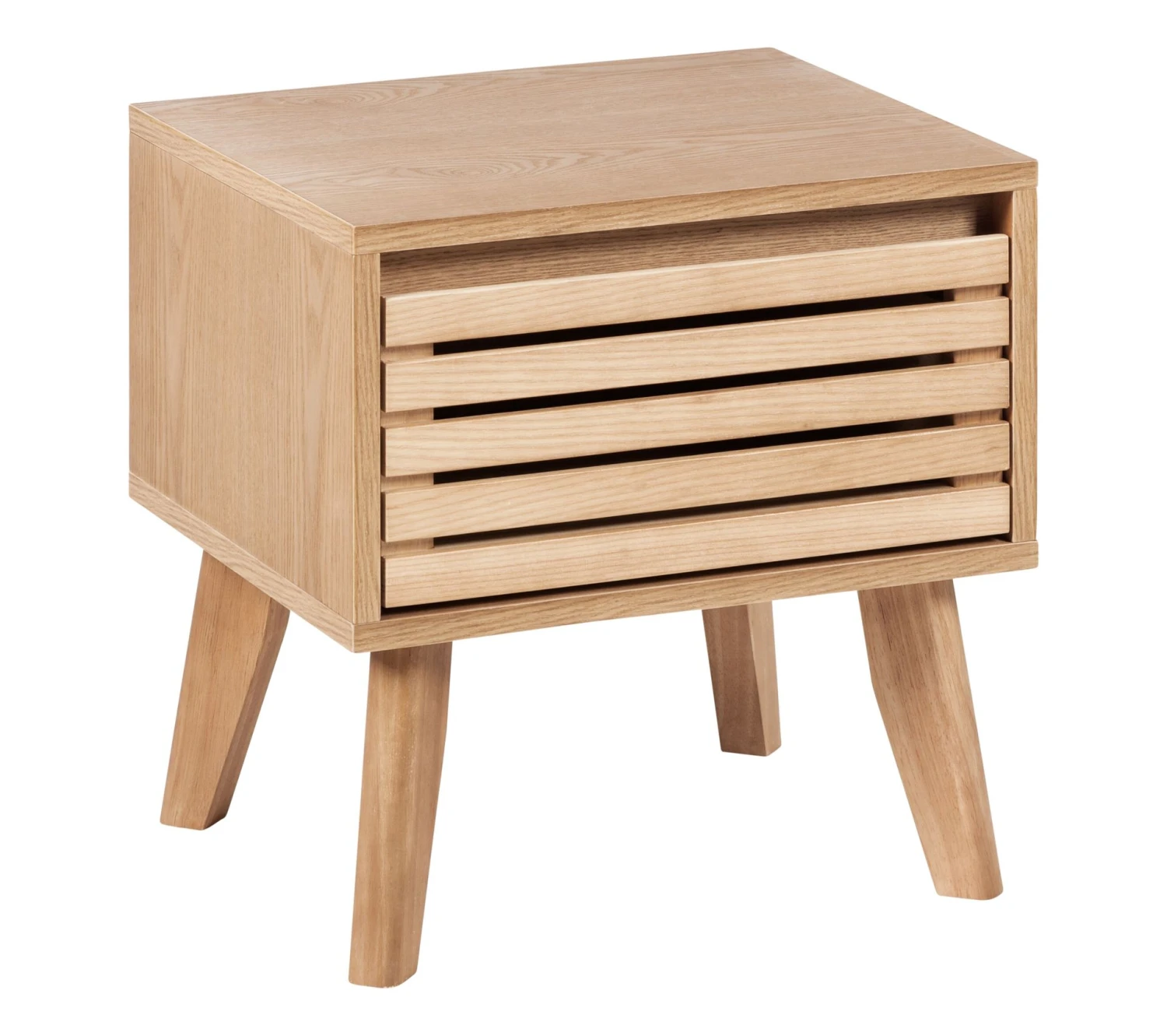 Nouveau đ LINEA NATURA Chevet 1 tiroir JALOUSIE imitation frêne â 4 Nouveau đ LINEA NATURA Chevet 1 tiroir JALOUSIE imitation frêne â â Image 2