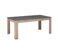 De gros 🔔 LINEA NATURA Table L.180/200 + allonge ANVERS imitation chêne vieilli/ béton ⌛ -Linea Natura Soldes Boutique 5901730815825 R
