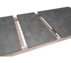 De gros 🔔 LINEA NATURA Table L.180/200 + allonge ANVERS imitation chêne vieilli/ béton ⌛ -Linea Natura Soldes Boutique 5901730815825 VO