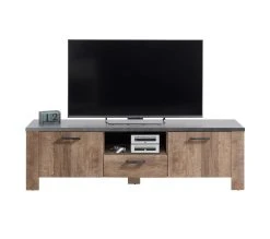 Les meilleures critiques de ❤️ LINEA NATURA Meuble TV ANVERS imitation chêne vieili/ béton 🥰