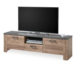 Les meilleures critiques de ❤️ LINEA NATURA Meuble TV ANVERS imitation chêne vieili/ béton 🥰 -Linea Natura Soldes Boutique 5901730931068 P