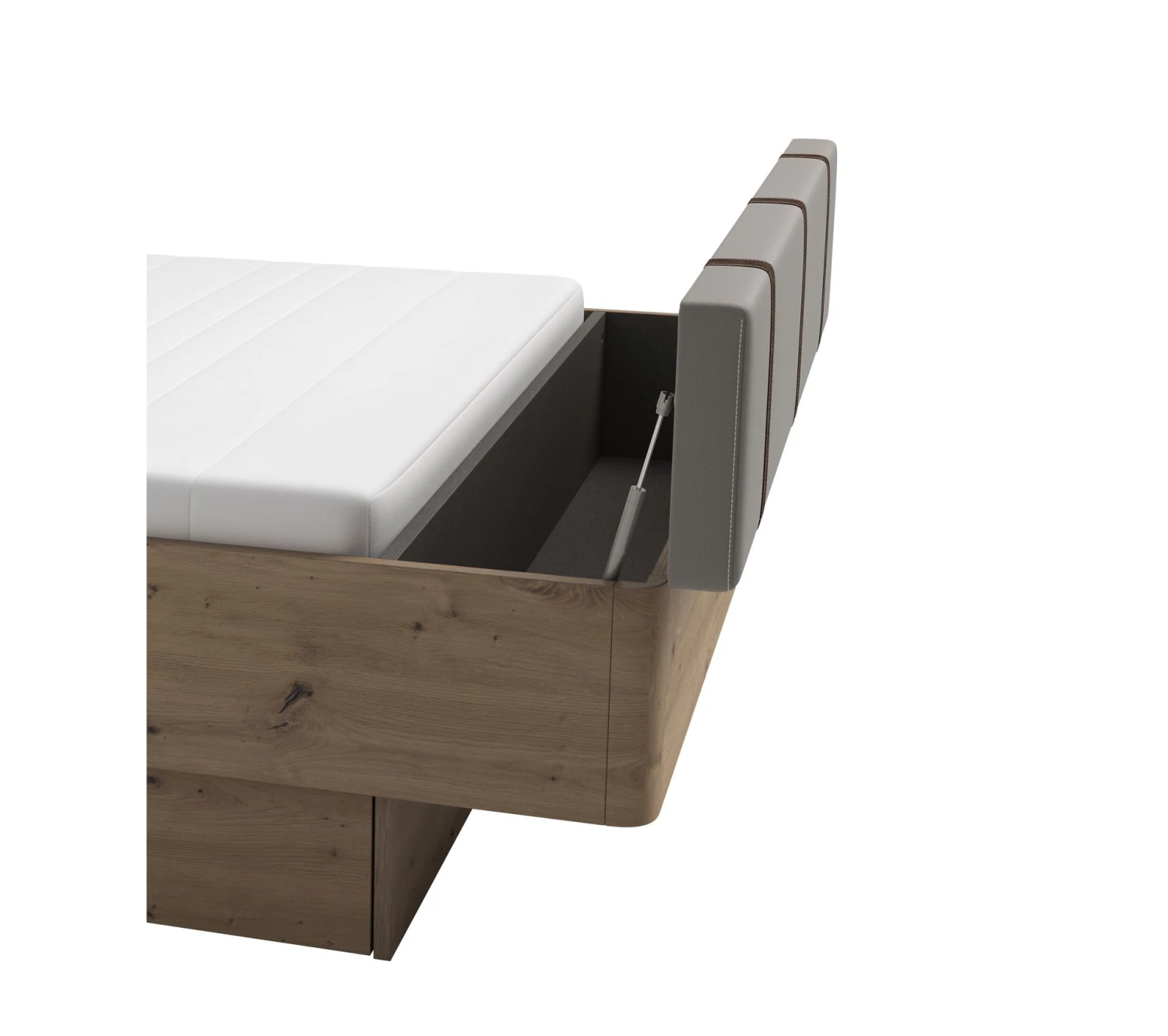 Acheter đ LINEA NATURA Lit 140x190 cm chevets et banc intégrés PRESTIGE imitation chêne artisan â 7 Acheter đ LINEA NATURA Lit 140x190 cm chevets et banc intégrés PRESTIGE imitation chêne artisan â â Image 5