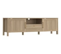 Offres 🤩 LINEA NATURA Meuble TV L.171 cm LEONITA imitation chêne ✔️ -Linea Natura Soldes Boutique 5904767833404 Q