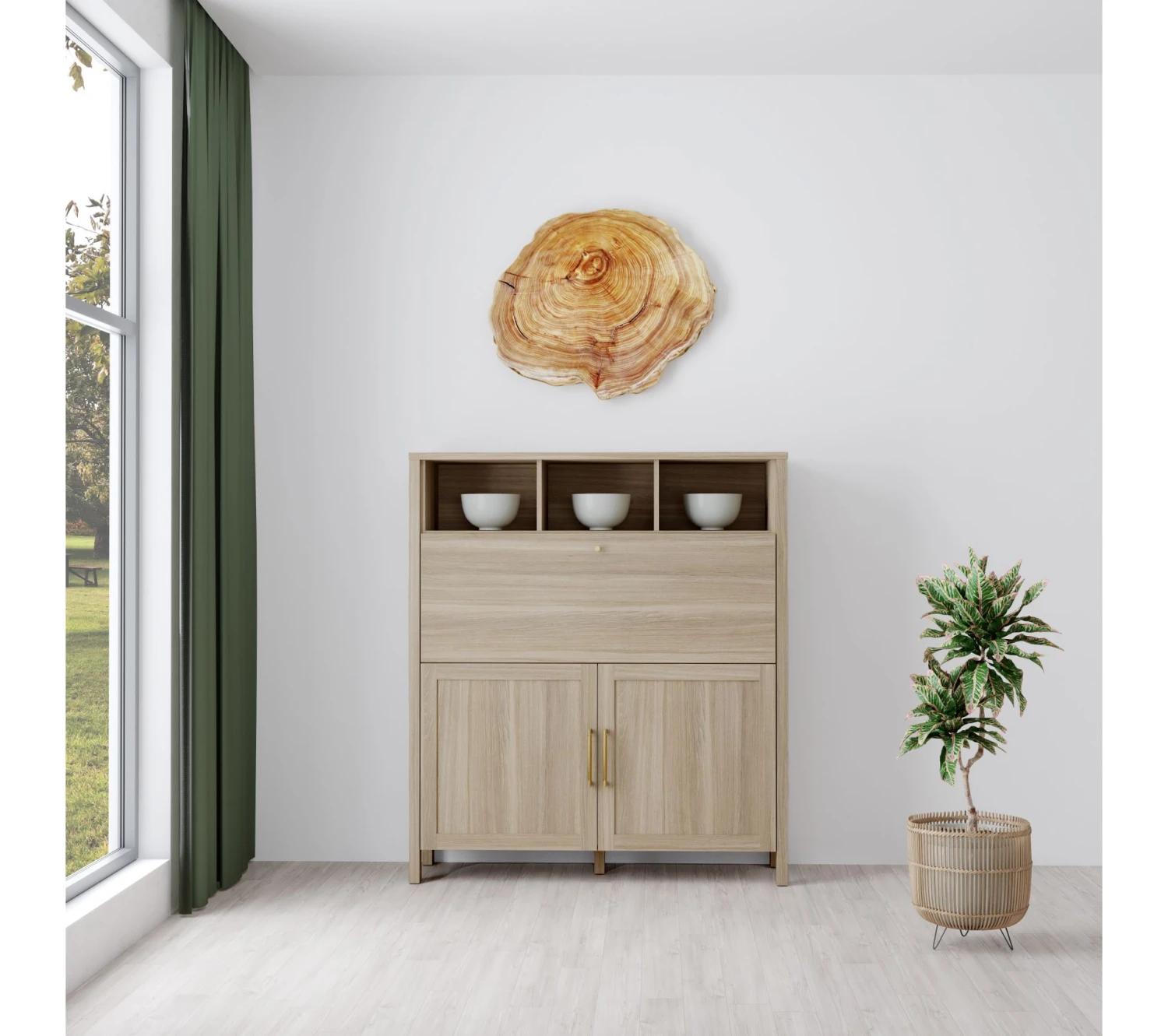 Meilleure vente ✔️ LINEA NATURA Buffet haut LEONITA imitation chêne 🔥 3 Meilleure vente ✔️ LINEA NATURA Buffet haut LEONITA imitation chêne 🔥