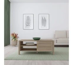 Meilleure vente 🧨 LINEA NATURA Table basse LEONITA imitation chêne 🔥