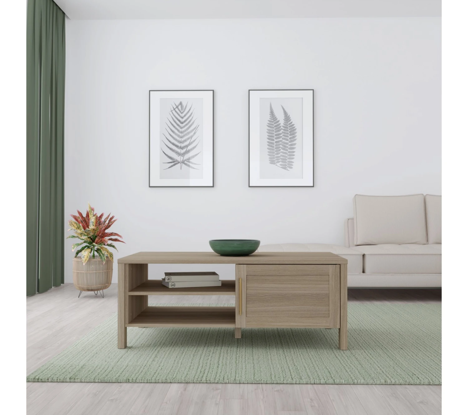 Meilleure vente 🧨 LINEA NATURA Table basse LEONITA imitation chêne 🔥 3 Meilleure vente 🧨 LINEA NATURA Table basse LEONITA imitation chêne 🔥