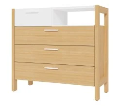 Nouveau ⌛ LINEA NATURA Commode 4 tiroirs OMBRONE blanc et imitation chêne ⌛ 18 Nouveau ⌛ LINEA NATURA Commode 4 tiroirs OMBRONE blanc et imitation chêne ⌛ -Linea Natura Soldes Boutique 5904767834012 P