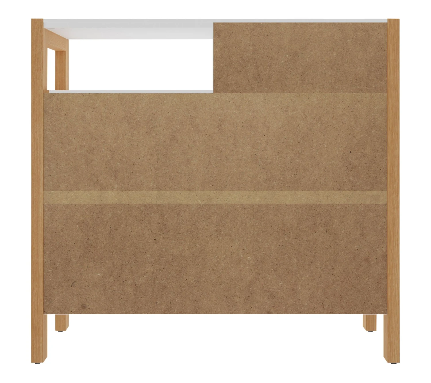 Nouveau ⌛ LINEA NATURA Commode 4 tiroirs OMBRONE blanc et imitation chêne ⌛ 8 Nouveau ⌛ LINEA NATURA Commode 4 tiroirs OMBRONE blanc et imitation chêne ⌛ – Image 6