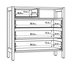 Nouveau ⌛ LINEA NATURA Commode 4 tiroirs OMBRONE blanc et imitation chêne ⌛ 22 Nouveau ⌛ LINEA NATURA Commode 4 tiroirs OMBRONE blanc et imitation chêne ⌛ -Linea Natura Soldes Boutique 5904767834012 Z9