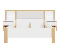 Meilleure affaire 👍 LINEA NATURA Lit 140x190 cm chevets et LED intégrés OMBRONE blanc et imitation chêne ✔️ 21 Meilleure affaire 👍 LINEA NATURA Lit 140x190 cm chevets et LED intégrés OMBRONE blanc et imitation chêne ✔️ -Linea Natura Soldes Boutique 5904767834029 VO