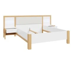 Meilleure affaire 👍 LINEA NATURA Lit 140x190 cm chevets et LED intégrés OMBRONE blanc et imitation chêne ✔️ 25 Meilleure affaire 👍 LINEA NATURA Lit 140x190 cm chevets et LED intégrés OMBRONE blanc et imitation chêne ✔️ -Linea Natura Soldes Boutique 5904767834029 Z2