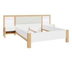 Meilleure affaire 👍 LINEA NATURA Lit 140x190 cm chevets et LED intégrés OMBRONE blanc et imitation chêne ✔️ 26 Meilleure affaire 👍 LINEA NATURA Lit 140x190 cm chevets et LED intégrés OMBRONE blanc et imitation chêne ✔️ -Linea Natura Soldes Boutique 5904767834029 Z3