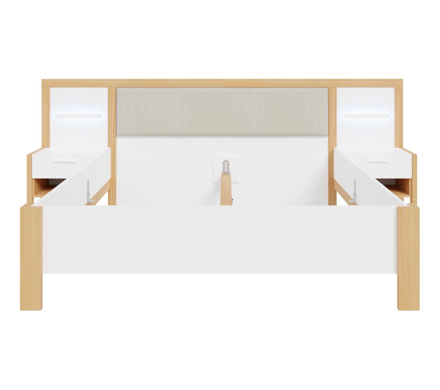 Les meilleures critiques de 🥰 LINEA NATURA Lit 160x200 cm chevets et LED intégrés OMBRONE blanc et imitation chêne 😉 4 Les meilleures critiques de 🥰 LINEA NATURA Lit 160x200 cm chevets et LED intégrés OMBRONE blanc et imitation chêne 😉 – Image 2