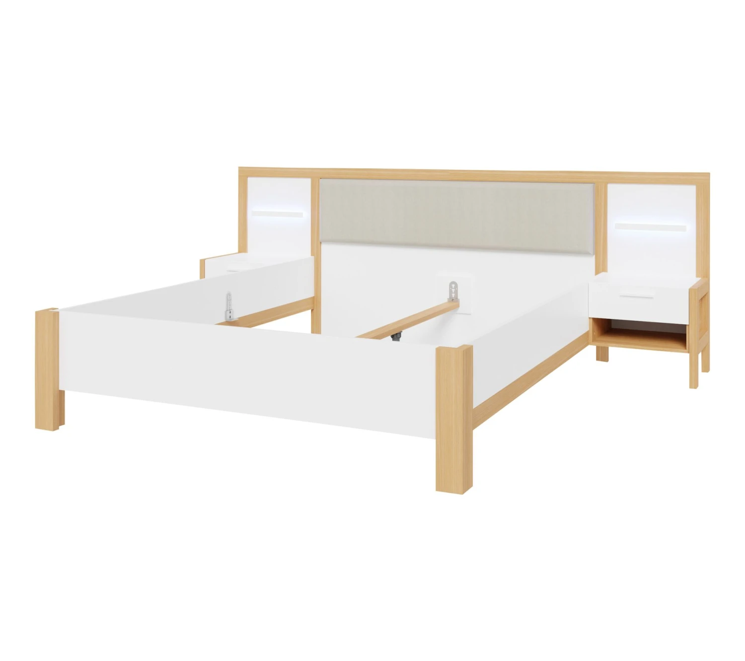 Les meilleures critiques de 🥰 LINEA NATURA Lit 160x200 cm chevets et LED intégrés OMBRONE blanc et imitation chêne 😉 7 Les meilleures critiques de 🥰 LINEA NATURA Lit 160x200 cm chevets et LED intégrés OMBRONE blanc et imitation chêne 😉 – Image 5