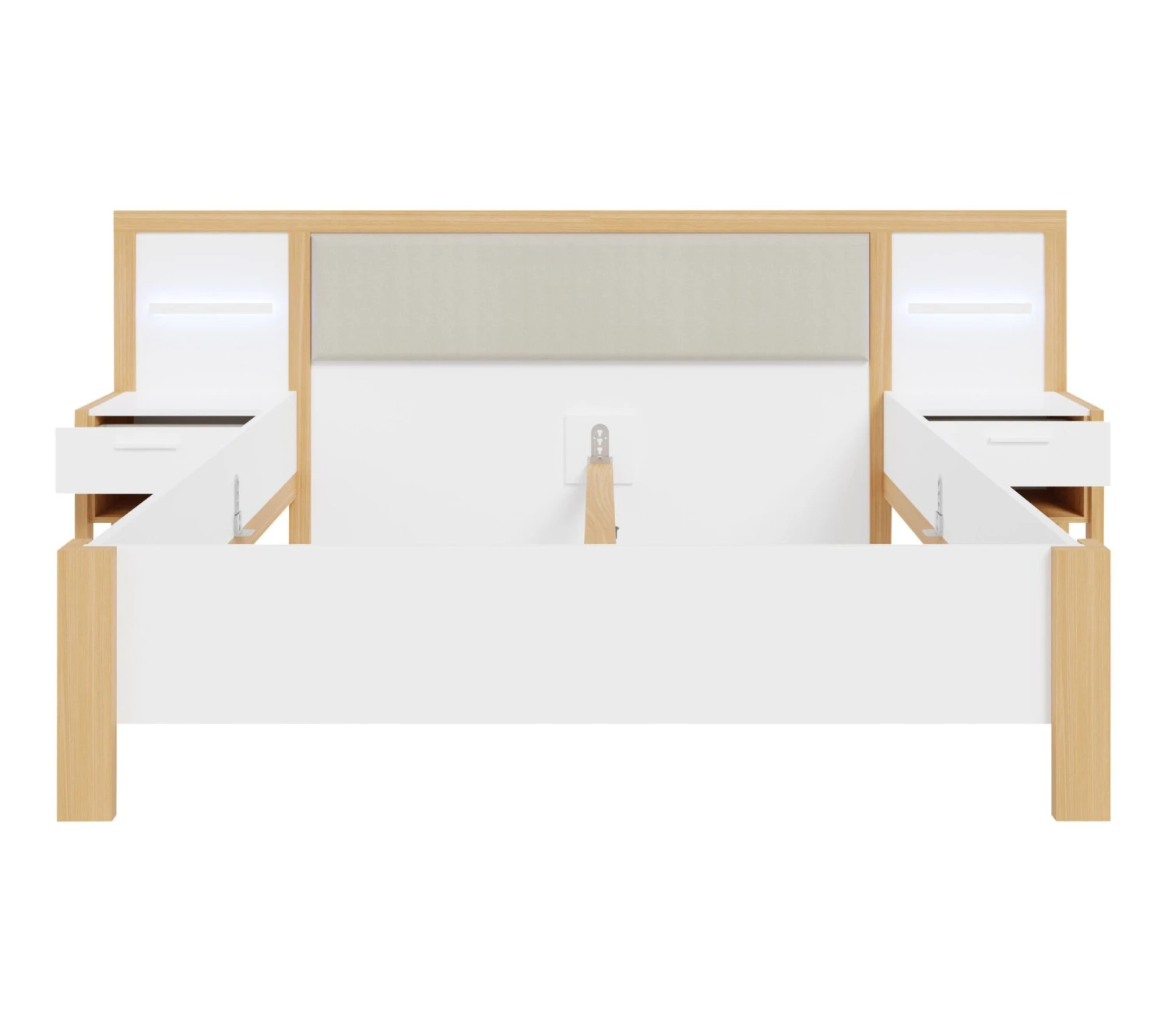 Les meilleures critiques de 🥰 LINEA NATURA Lit 160x200 cm chevets et LED intégrés OMBRONE blanc et imitation chêne 😉 6 Les meilleures critiques de 🥰 LINEA NATURA Lit 160x200 cm chevets et LED intégrés OMBRONE blanc et imitation chêne 😉 – Image 4