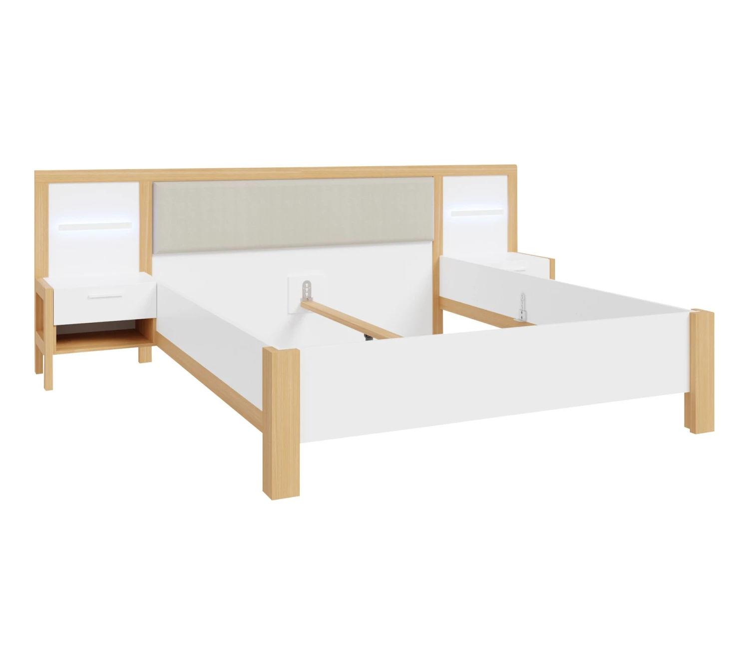 Les meilleures critiques de 🥰 LINEA NATURA Lit 160x200 cm chevets et LED intégrés OMBRONE blanc et imitation chêne 😉 11 Les meilleures critiques de 🥰 LINEA NATURA Lit 160x200 cm chevets et LED intégrés OMBRONE blanc et imitation chêne 😉 – Image 9